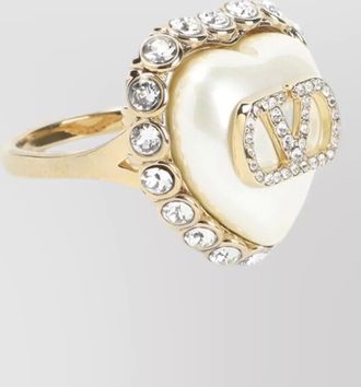 Valentino Garavani crystal-embellished ring