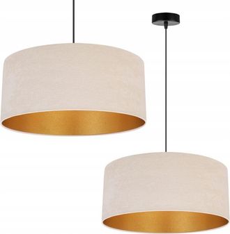 OEM L&aacute;mpara Colgante De Techo L&aacute;mpara De Techo Pantalla De Terciopelo Dorado