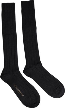 Dolce & Gabbana Geribbelde Katoenen Kousen