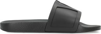 Valentino Garavani Black Solid Coolside Slides