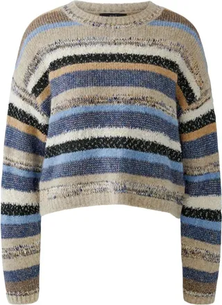 Oui Truien & Vesten, Dames, Veelkleurig, S, Round-neck Truien