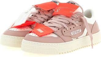 Off-white Womens Multicolor Leather Low Top Sneakers