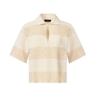 Fabiana Filippi Polo Shirts, female, Beige, Size: M Polo Shirts
