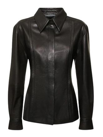 Alberta Ferretti Leather Shirt
