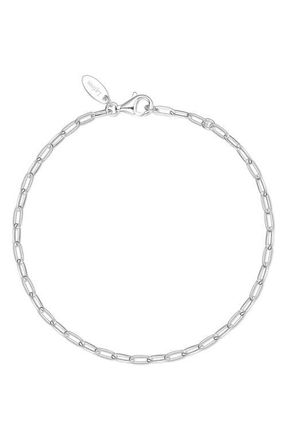 Lafonn Charlie Chain Bracelet in Silver at Nordstrom, Size 7.25