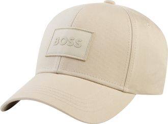 HUGO BOSS Baseball Cap BOSS Zed-SL, Herren, open beige 286, Twill, Baumwolle, unifarben, Caps Baseball Cap, aus Baumwoll-Twill