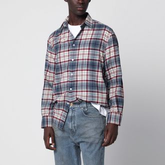 Willy Chavarria Camicia a quadri multicolore in cotone
