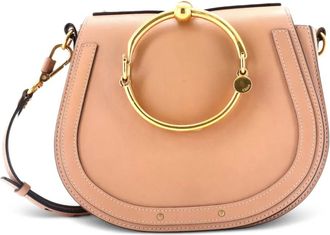 Chlo&eacute; Nile Leather Medium crossbody bag - Beige