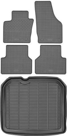 OEM Juego De Alfombrillas De Goma Para Coche Y Maletero Para Audi Q3 I Crossover (2011-2018)
