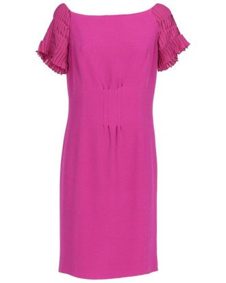 Dior Christian Dior Y2k Magenta Silk Dress, Size It; 44 (Authentic Pre-Loved)