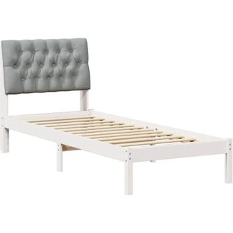 vidaXL Estructura De Cama Con Cabecera Tapizada 75 X 190 Cm Vidaxl