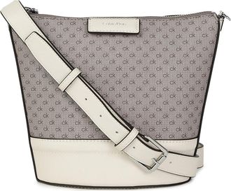 Calvin Klein Ash North/South Womens Crossbody, One Size, Almond/Taupe/Cherub White, One Size