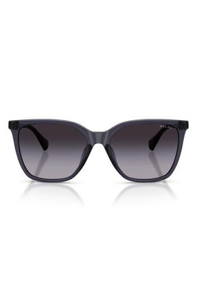Ralph Lauren RA5328U 56mm Gradient Square Sunglasses in Transparent Violet/grey at Nordstrom
