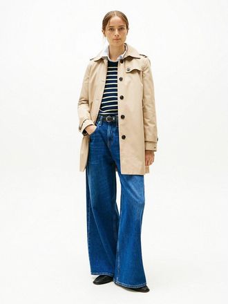 Tommy Hilfiger Rechte trenchcoat, halflang