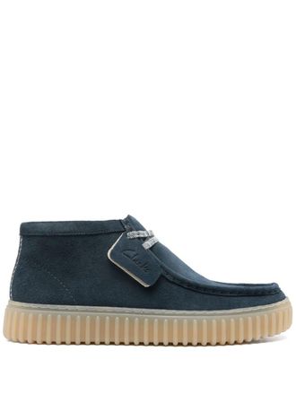 Clarks Torhill Hi enkellaarzen - Blauw