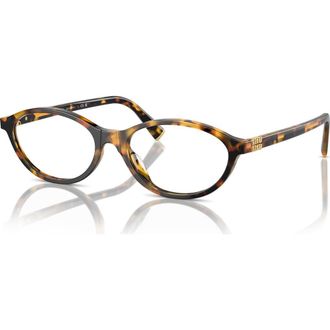 Miu Miu 54mm Oval optical glasses in Tortoise at Nordstrom