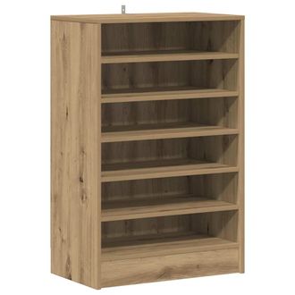vidaXL Zapatero Madera Ingenier&iacute;a Roble Artisan 60x35x92 Cm Vidaxl
