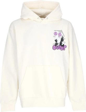 Obey Peace Eyes Box Fit Hoodie - Heren - Hoodies - Beige - XL - Katoen - Hoodies & sweatvesten