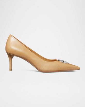 Tory Burch 65mm Eleanor Leather Medallion Pumps