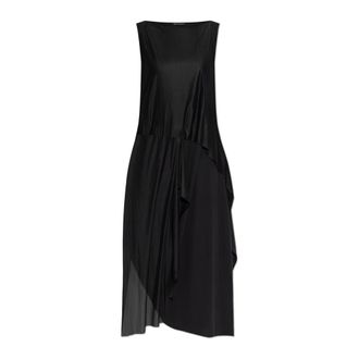 Yohji Yamamoto Maxi Dresses, female, Black, Size: 2XS Mesh Dress