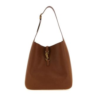 Saint Laurent Monogram Leren Schoudertas - Dames - Tassen - Bruin - Maat: ONE Size Leer