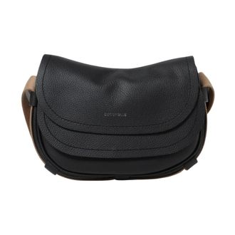 Coccinelle Cross Body Bags, female, Black, Size: ONE SIZE Textured Crossbody Bag