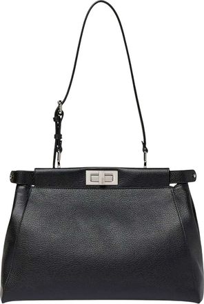Fendi Black My Peekaboo Medium Shoulder Bag