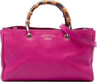 Gucci Pre-owned Gucci Medium Calfskin Bamboo Shopper Satchel Ladies EI6614QZF6LSIYDL