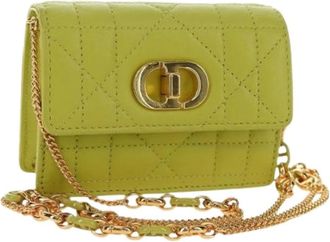 Dior Pre-owned Vintage Schoudertas - Dames - Vintage Schoudertas - Groen - ONE Size - Leer - Vintage