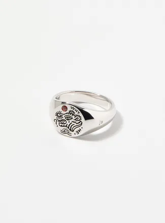 Tom Wood Mens Why Me? signet ring