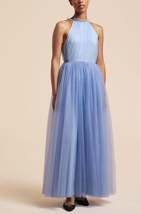Rebecca Taylor Tulle Halter Neck Gown