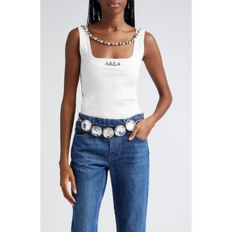 Area Nameplate Tank in Whipped White at Nordstrom, Size X-Large