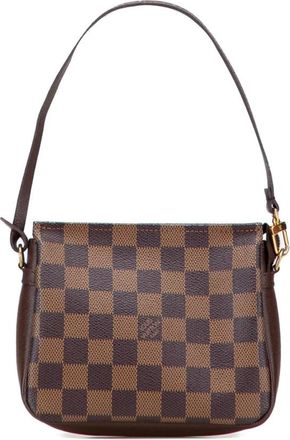 Louis Vuitton Pre-owned Handbags, female, Brown, Size: ONE SIZE Pre-owned Checkered Pattern Shoulder Bag