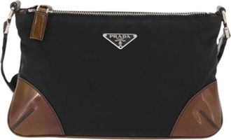 Prada Pre-owned Vintage schoudertas - Dames - Vintage Schoudertas - Zwart - ONE Size - Leer - Vintage
