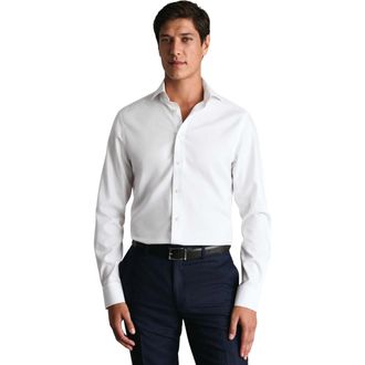 CHARLES TYRWHITT Non-Iron Twill Shirt in White at Nordstrom, Size 16.5 - 33