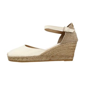 Toni Pons Caldes Alpargata Tira Tobillera - Dames - Schoenen - Beige - Maat: 41 EU Katoen