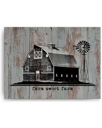 Ready2HangArt Ready2hangart Farm Sweet Farm Wrapped Canvas Wall Art By Olivia Rose