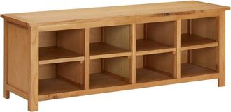 vidaXL Mueble Zapatero De Madera Maciza De Roble 114x37x45 Cm Vidaxl