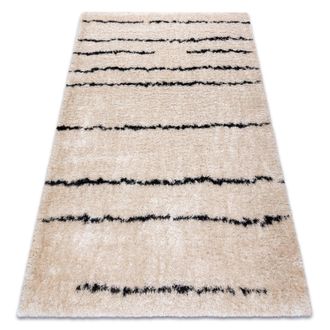 RugsX RugsX Fluffy Rug in Yellow | Size: 140 cm x 190 cm
