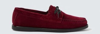 Saman Amel City Moc suede boat shoes