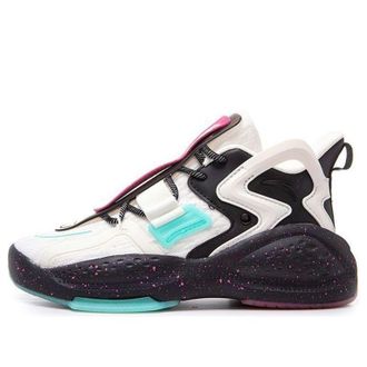 Anta (WMNS) ANTA Life Series Sneakers Black White Green 122038081-1
