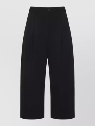 STUDIO NICHOLSON cotton high-rise wide-leg trousers