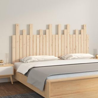 vidaXL Cabecero De Cama De Pared Madera Maciza De Pino 159,5x3x80 Cm Vidaxl
