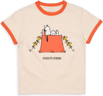Parks Project Peanuts x Parks Project Try Not To Smore Youth Ringer T-Shirt Khaki XS