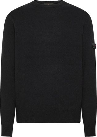 Peuterey Maglia girocollo con logo - - Knitwear - Uomo - Nero - XL