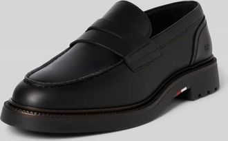 Tommy Hilfiger Loafer aus echtem Leder in Black, Gr&ouml;&szlig;e 42