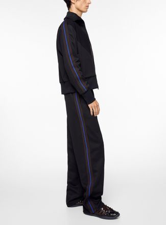 Wales Bonner Mens Pleated piqu&eacute; track pant