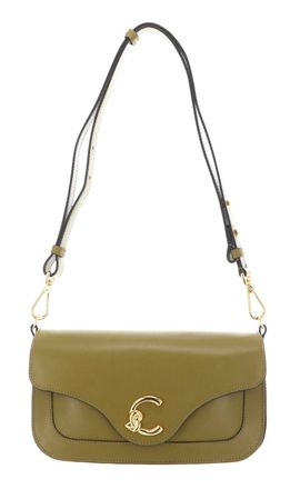Coccinelle Leather cross body bag C-Me Calf Shoulder Bag Seagrass khaki