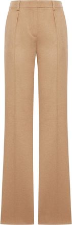 Max Mara TAILORED CHARCOAL LEATHER TROUSERS - Max Mara - Woman