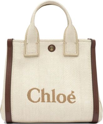 Chlo&eacute; Tassen, Dames, Beige, ONE Size, Katoen, Carry Tote Bag